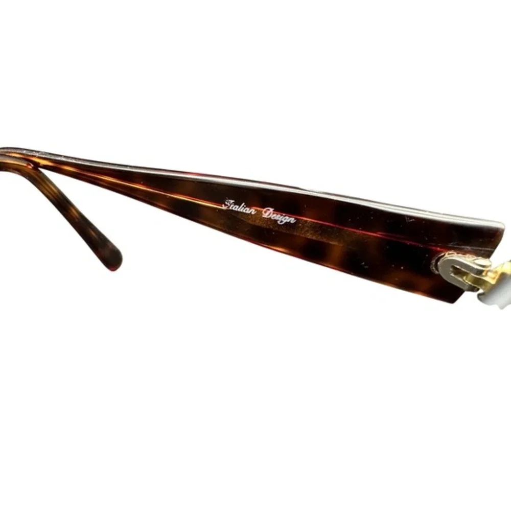Paolo Bowan Cat Eye Glasses Black‎ Tortoiseshell Italian Design Vintage Y2K KC